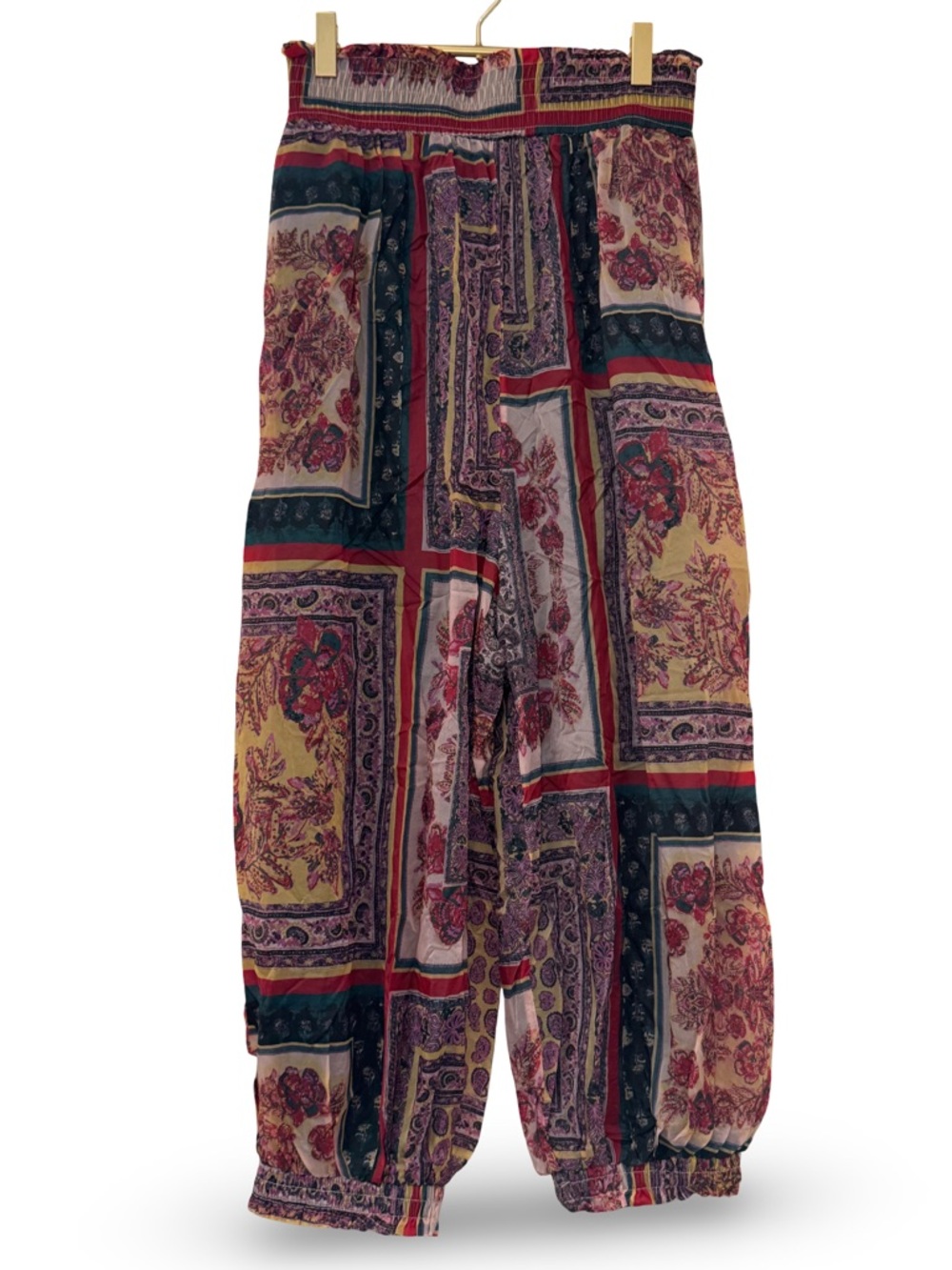 ▪️🔅🌹 Free people Sashay my way harem printed pants organza boho flowy‎ 🌹🔅▪️